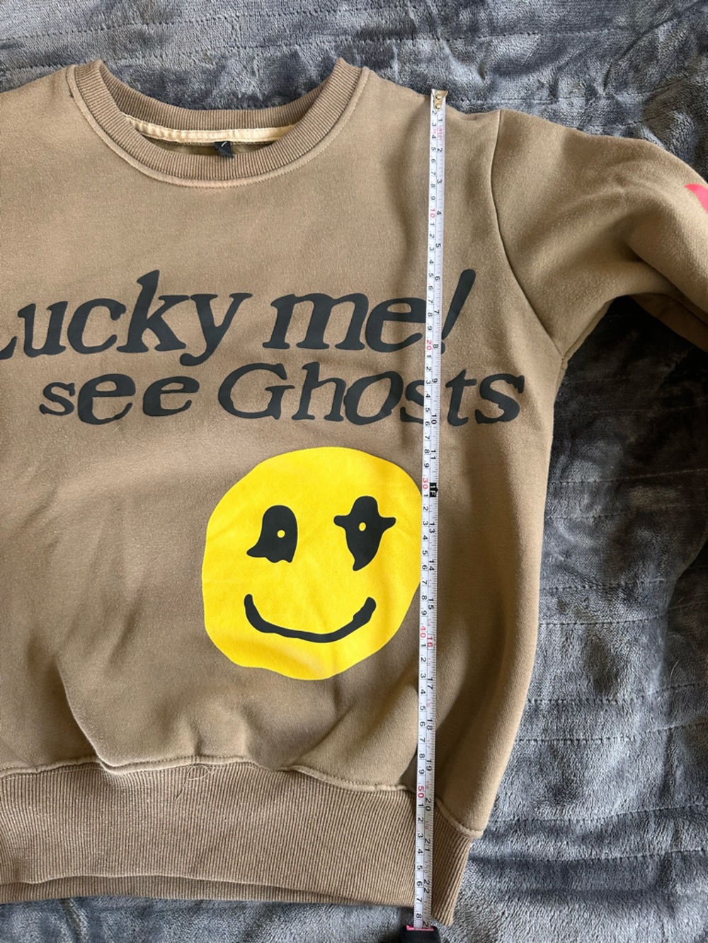 Lucky Me I See Ghosts Graphic Crewneck Sweatshirt - Brown - Picture 7 of 10